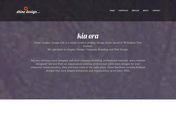 shinedesign.co.nz site used Mana
