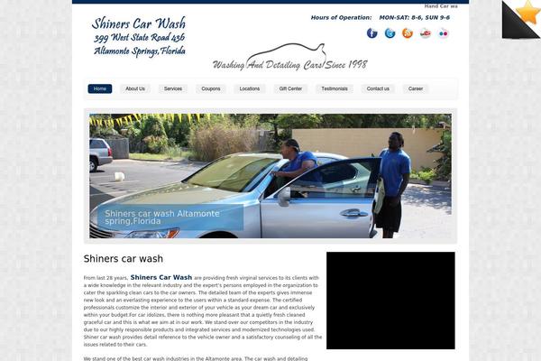 Carwash theme site design template sample