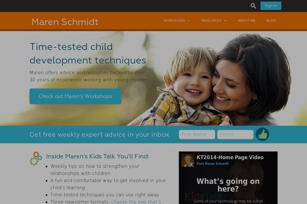 shininglightreading.com site used Maren