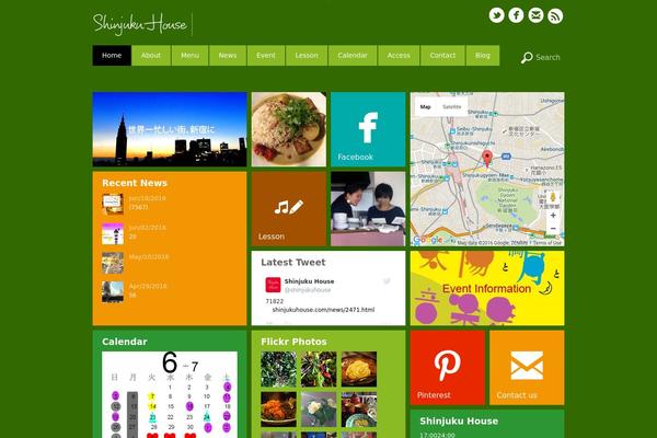 Metro theme site design template sample