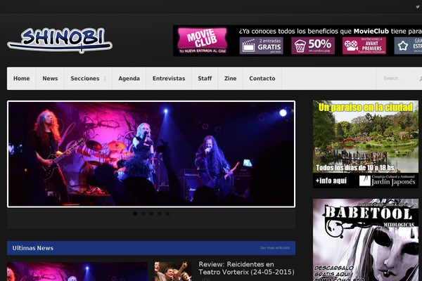 shinobinews.com site used Forca-theme
