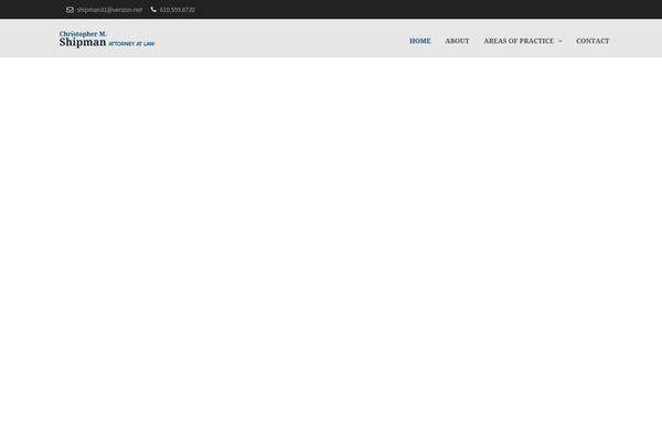 shipmanlegal.com site used Barrister