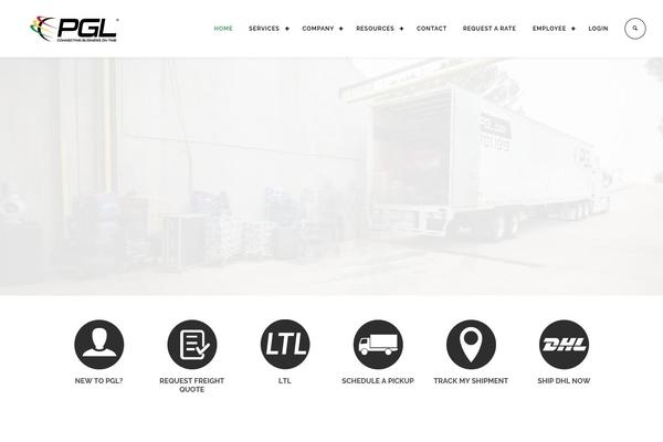 Logistic theme site design template sample