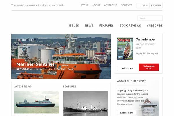 shipping theme websites examples