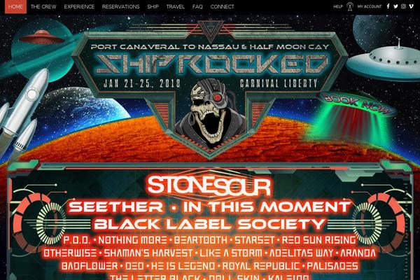 shiprocked2014 theme websites examples