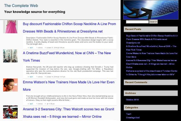 LarrysList theme site design template sample
