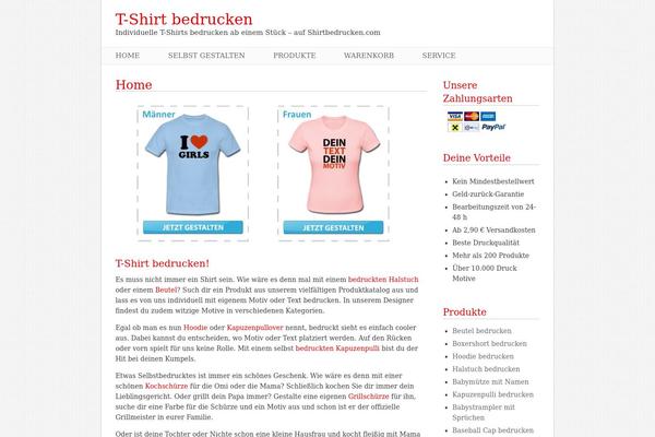 shirtbedrucken.com site used Fresh & Clean