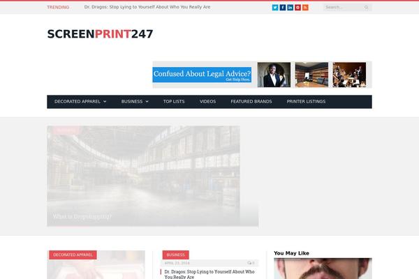 SmartMag theme site design template sample