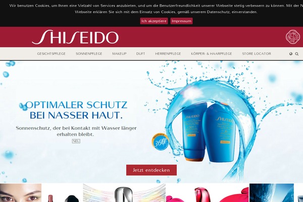 shiseido.at site used Shiseido