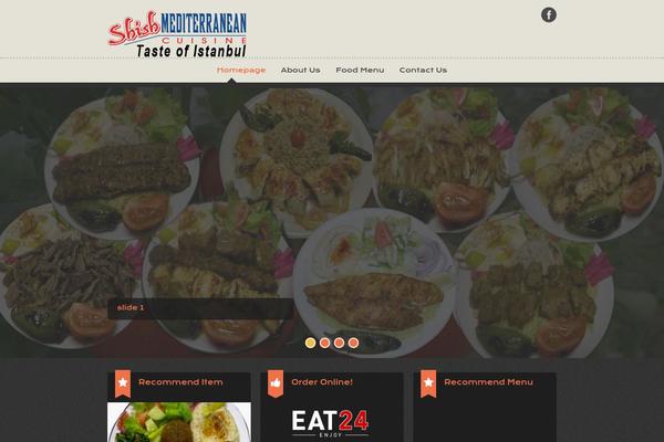Dine & Drink theme site design template sample