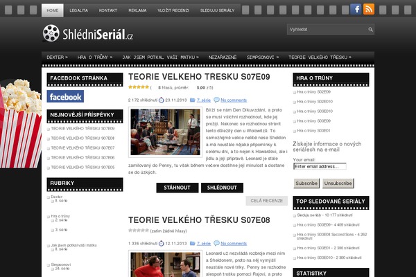shledniserial.cz site used Moviewp
