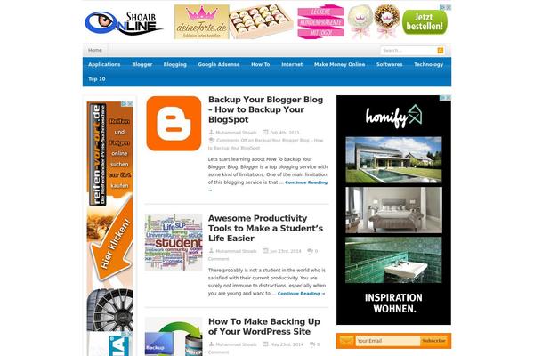 Resizable theme site design template sample