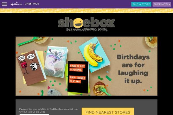 shoebox.com site used Hallmark