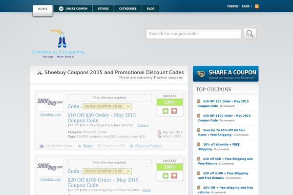 shoebuycoupons.org site used Basic