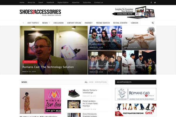 SmartMag Child theme site design template sample