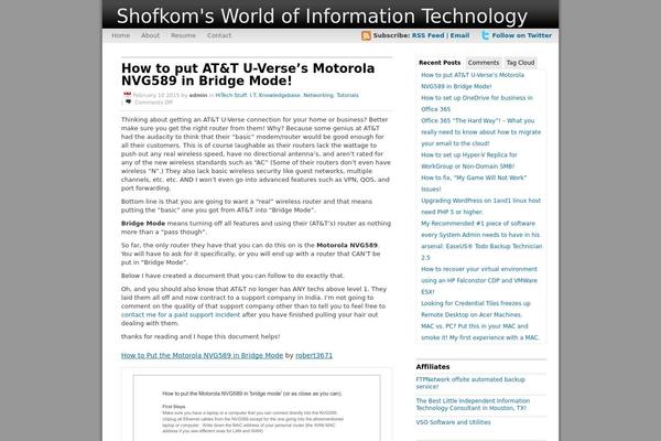 iTech theme site design template sample