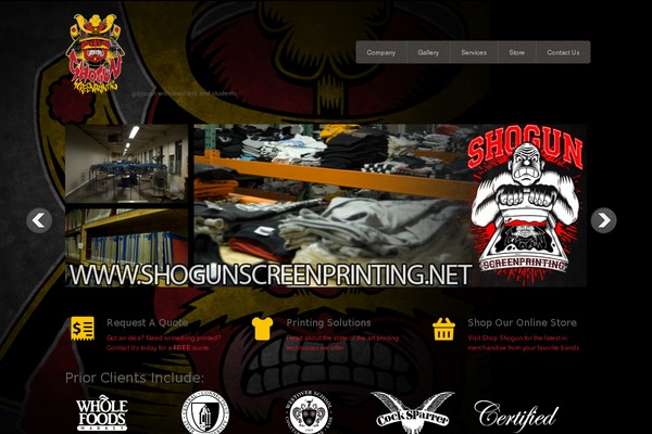 shogunscreenprinting.net site used Apogee