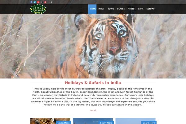 Tour Package theme site design template sample