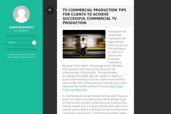 Writr theme site design template sample
