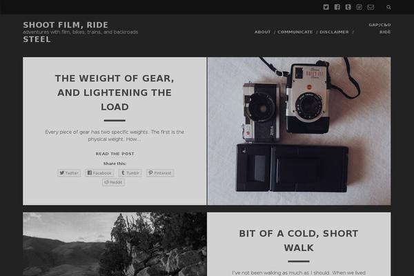 Tracks theme site design template sample