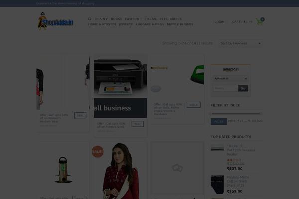 Site using WooZone plugin