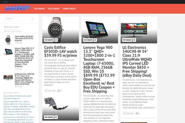 Bayside theme site design template sample