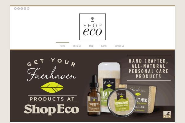 Organic Shop theme site design template sample