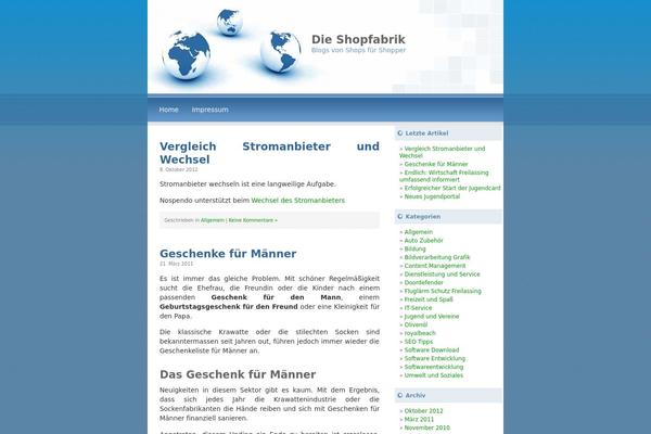 LiasBlueWorld theme site design template sample