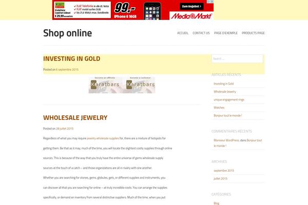 Storefront Paper theme site design template sample