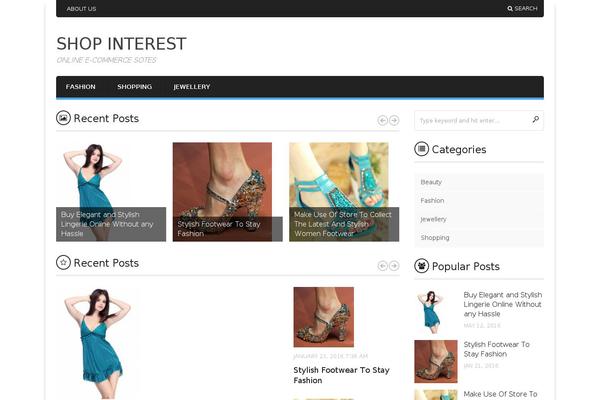Amzola theme site design template sample