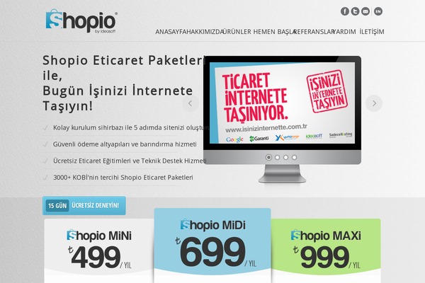 Shopio theme websites examples