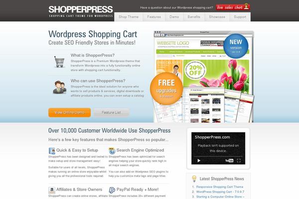 Landing theme site design template sample