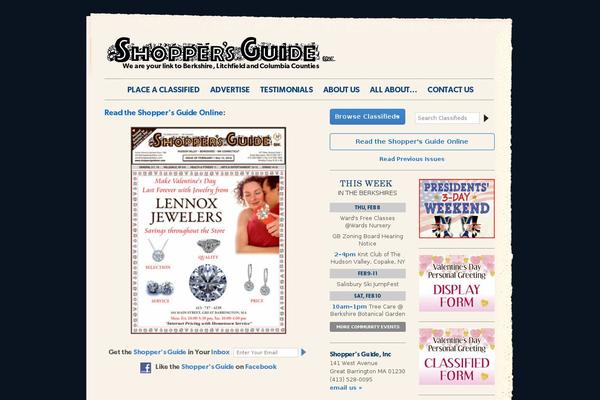 Shopper theme site design template sample