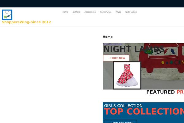 Shopping theme site design template sample