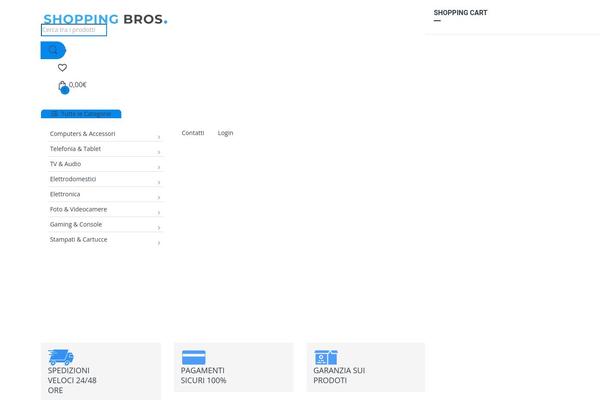 Electro-child theme site design template sample