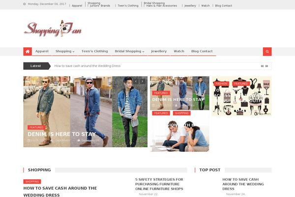 Editorial theme site design template sample
