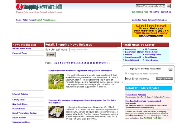 Investors-newswire theme site design template sample