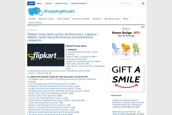 Freshlife theme site design template sample