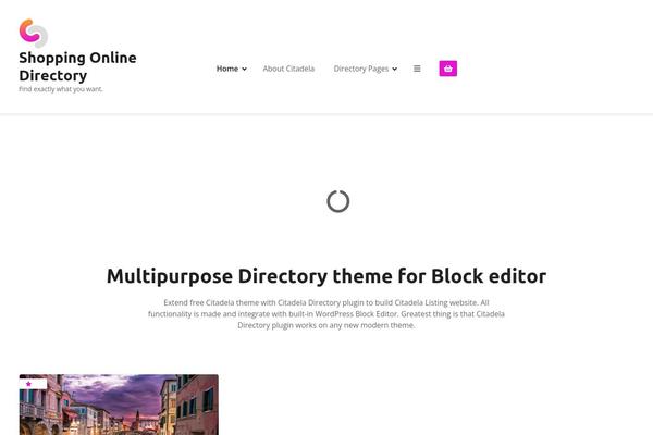 Site using Citadela-pro plugin