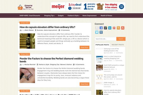 Ribbon theme site design template sample