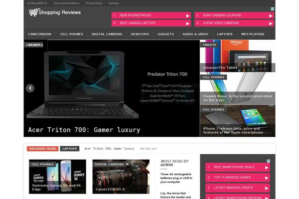 Weekly News theme site design template sample