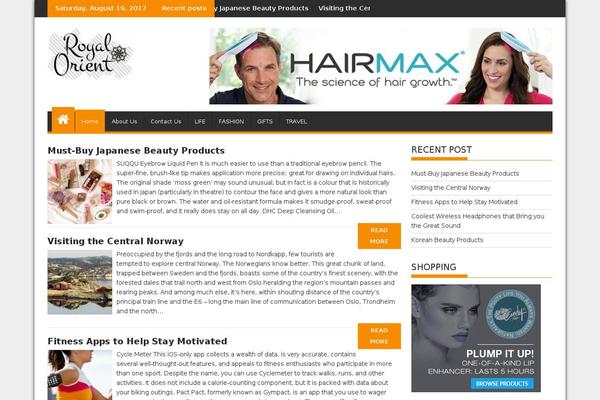 SuperMag theme site design template sample