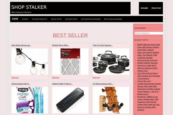 Site using Azon-product-pop plugin