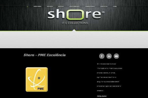 Shore theme site design template sample