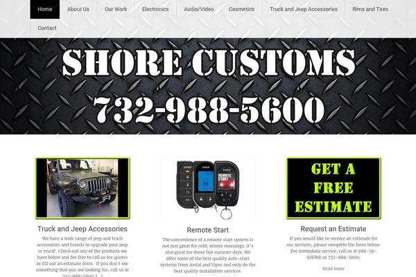 Radiate theme site design template sample