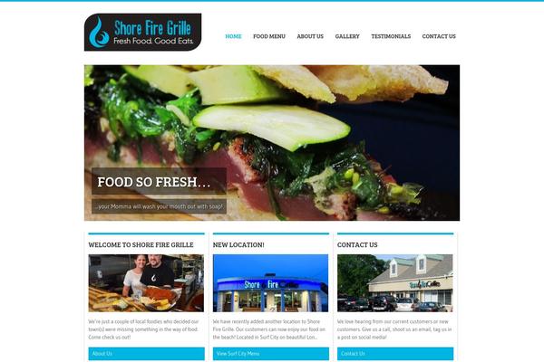 BBQ theme site design template sample