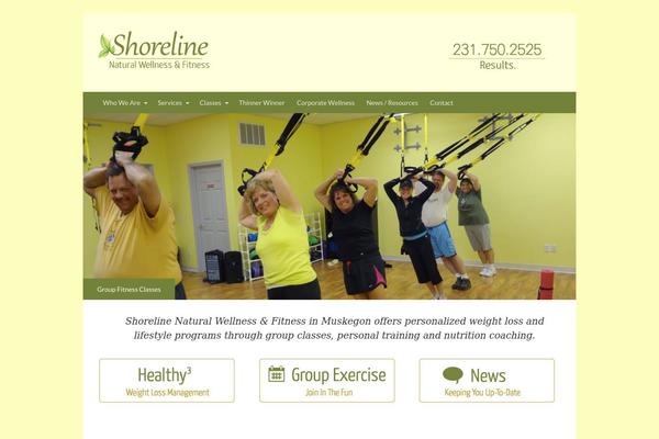 Shoreline theme site design template sample