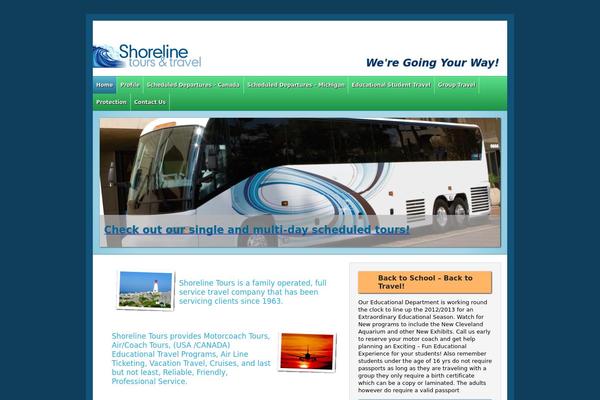 Shoreline theme site design template sample