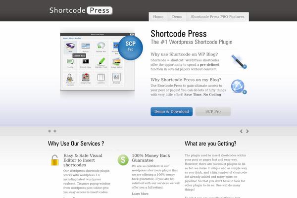 shortcodepress.com site used Scp