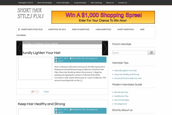 shorthairstylesplus.com site used BlogsTrend